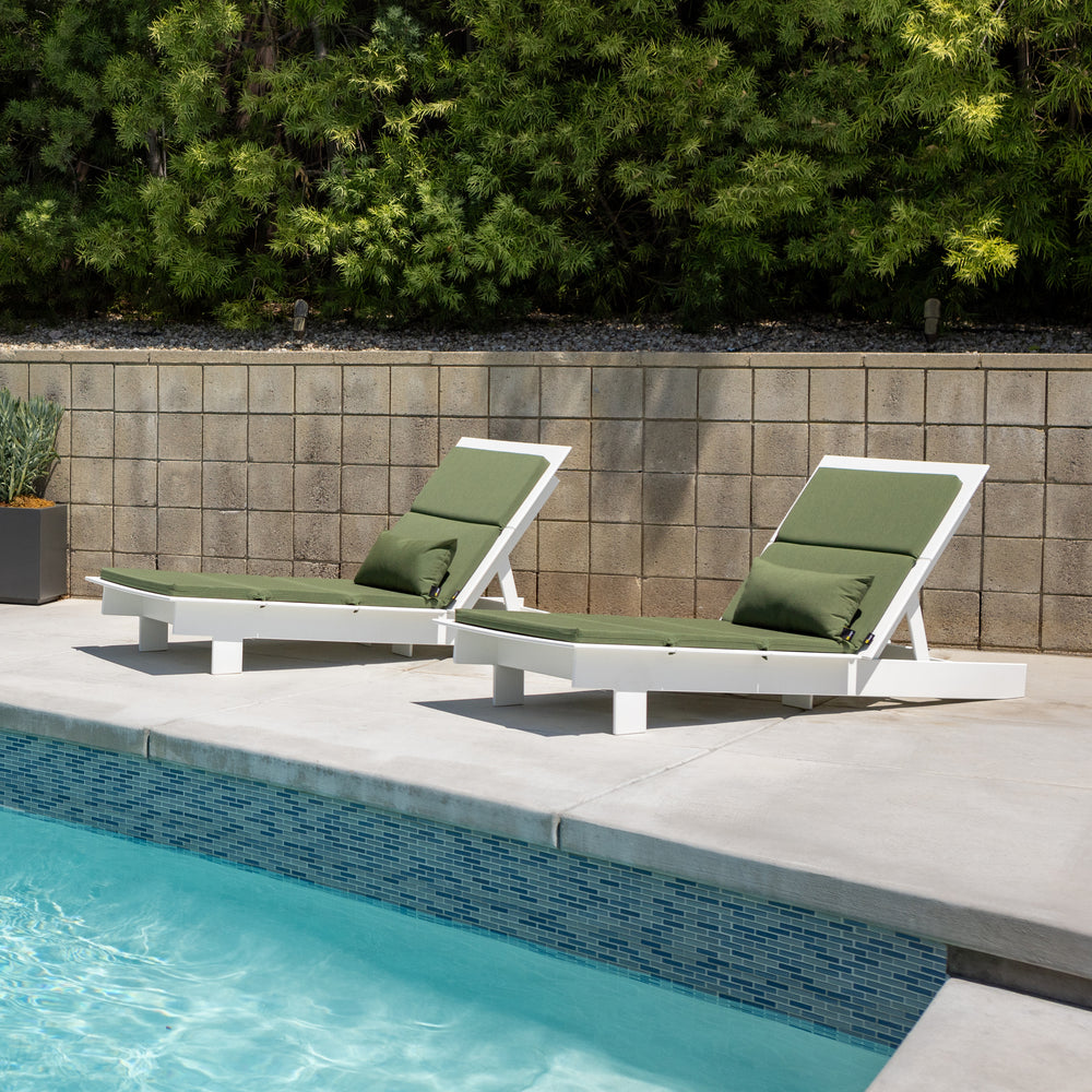 Lollygagger Outdoor Chaises with Cushions Bundle