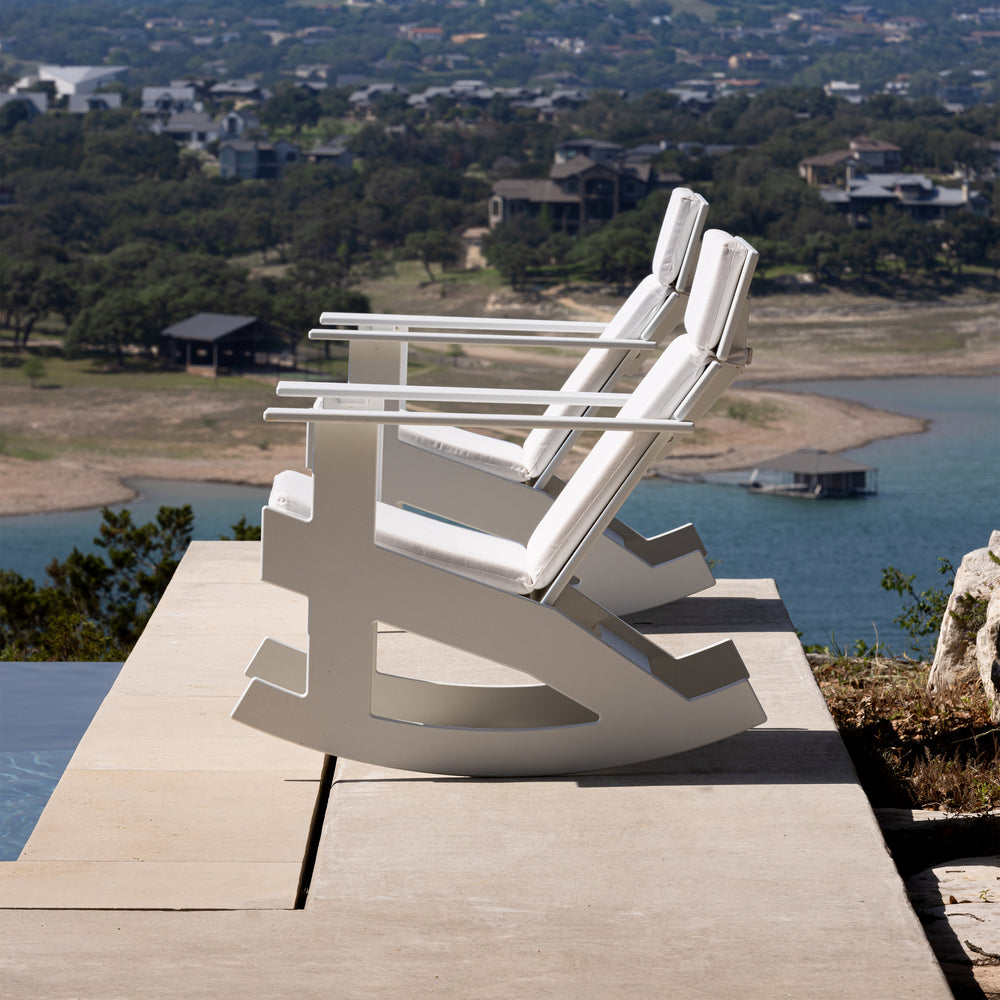 Lollygagger Outdoor Rockers with Cushions Bundle