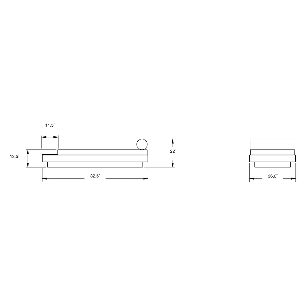 Platform One Outdoor Daybed with Table