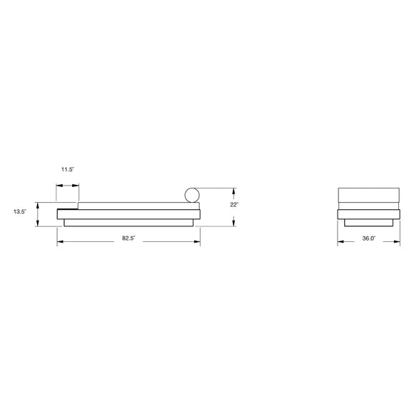 Platform One Outdoor Daybed with Table