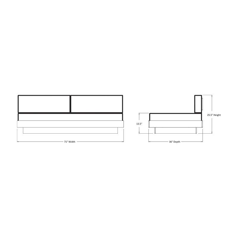 Platform One Sectional Outdoor Sofa