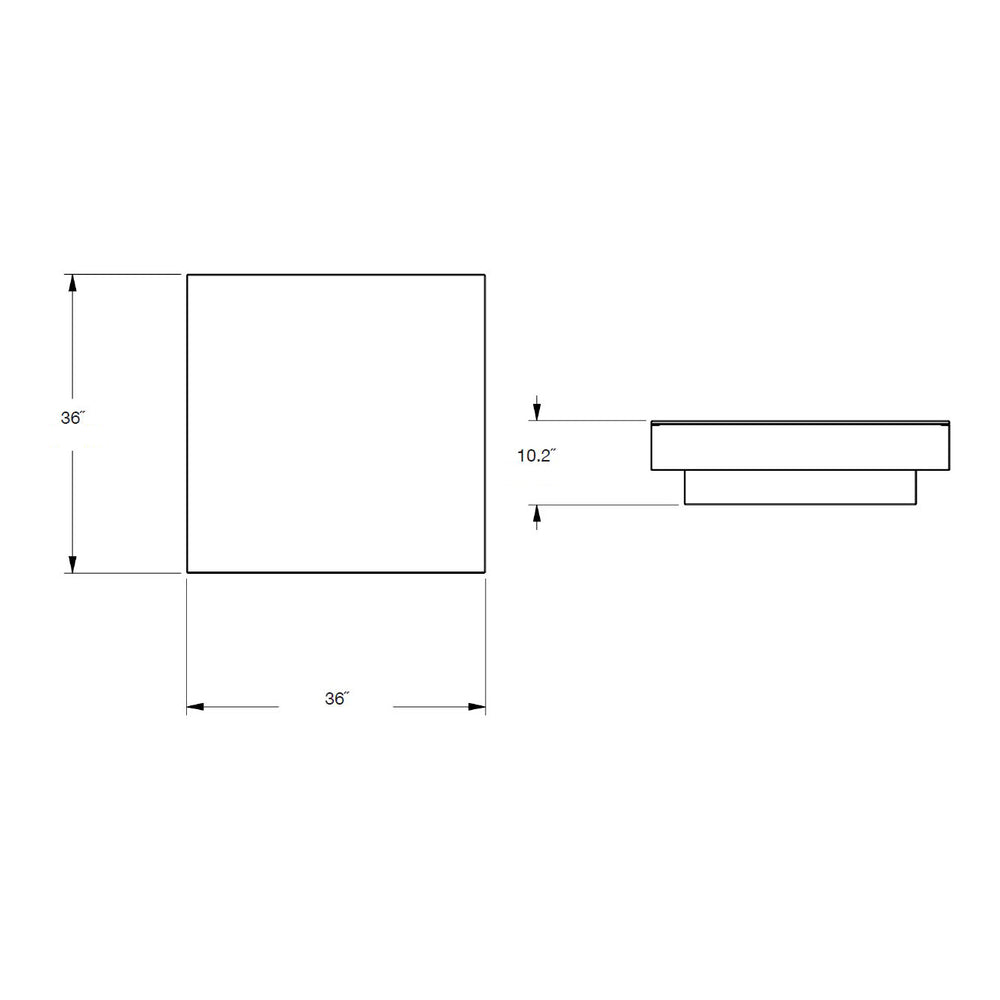 Platform One Outdoor Side/Coffee Table