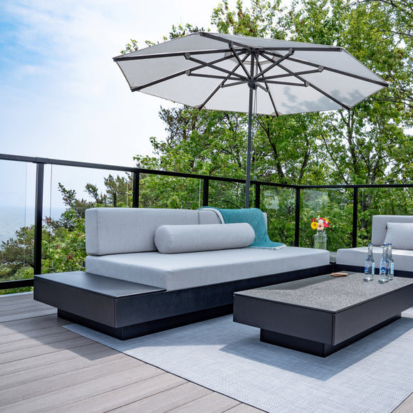 Platform One Outdoor Sofa with Left or Right Table