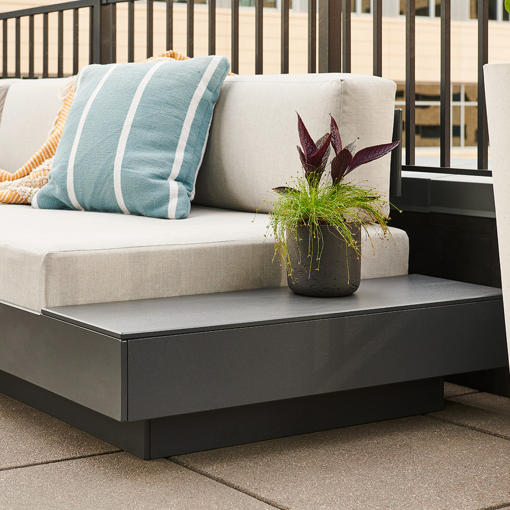 Platform One Outdoor Sofa with Tables