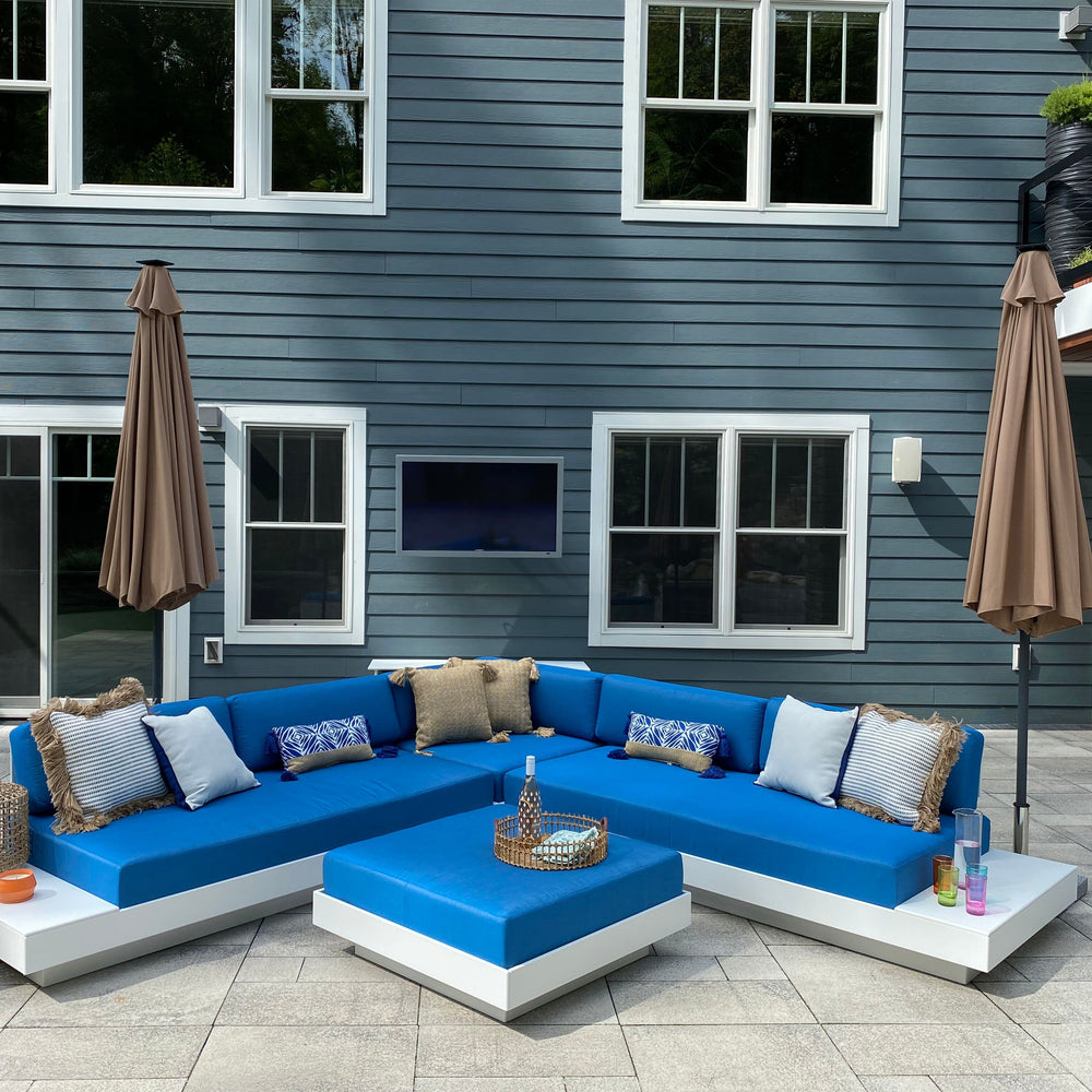 Platform One Outdoor Sofa with Tables