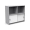 Slider Cubby Cabinet  option Cloud White