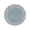 ABC Round Washable Rug  option Natural Vintage Blue