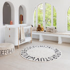 ABC Round Washable Rug