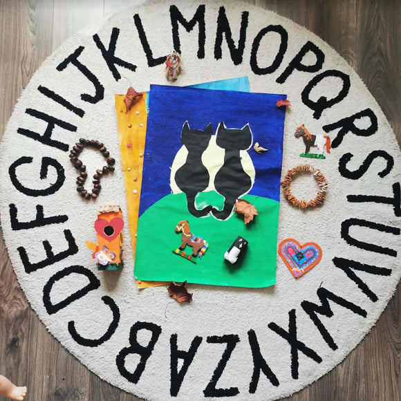 Lorena Canals ABC Round Washable Rug 2Modern