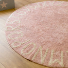 ABC Round Washable Rug