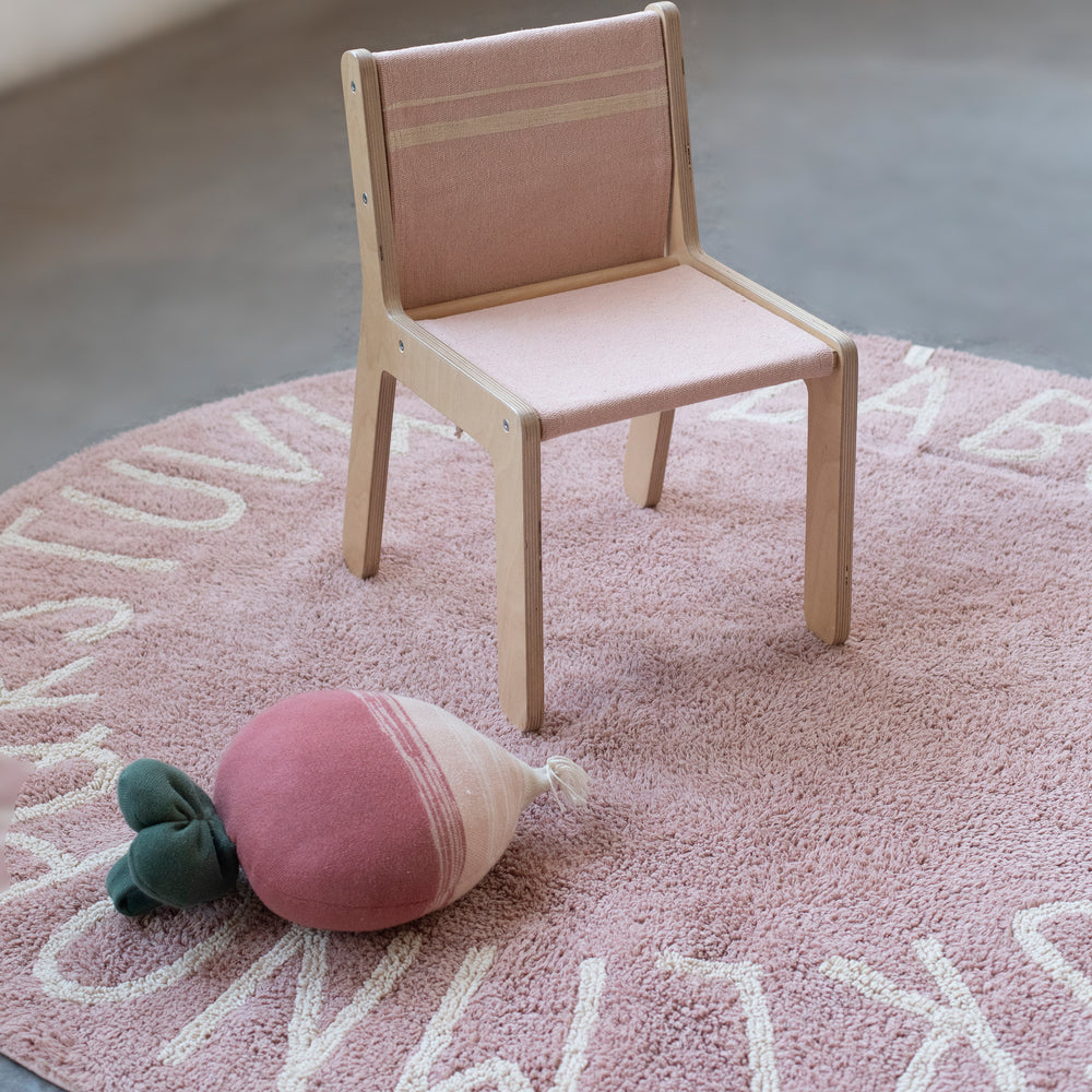 ABC Round Washable Rug