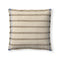 Lines Throw Pillow  option Brown