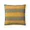 Lines Throw Pillow  option Ochre