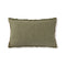 Handloom Lumbar Pillow  option Kaki