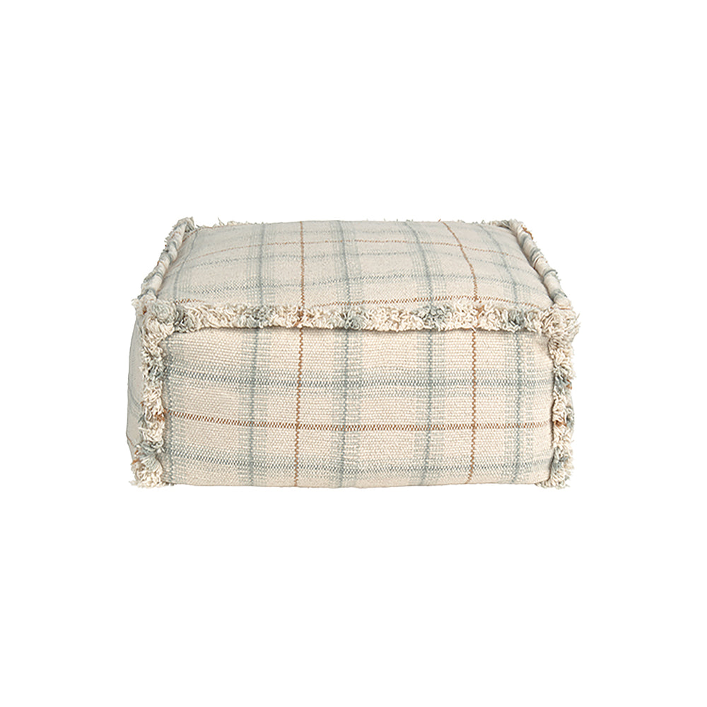 Handloom Tartan Pouf