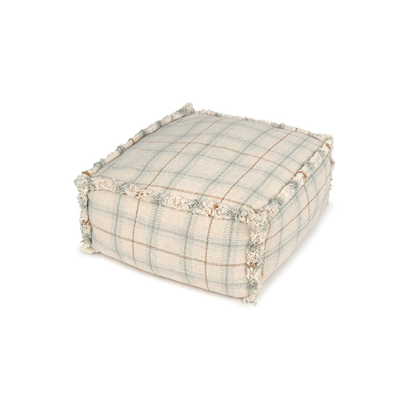 Handloom Tartan Pouf