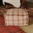 Handloom Tartan Pouf