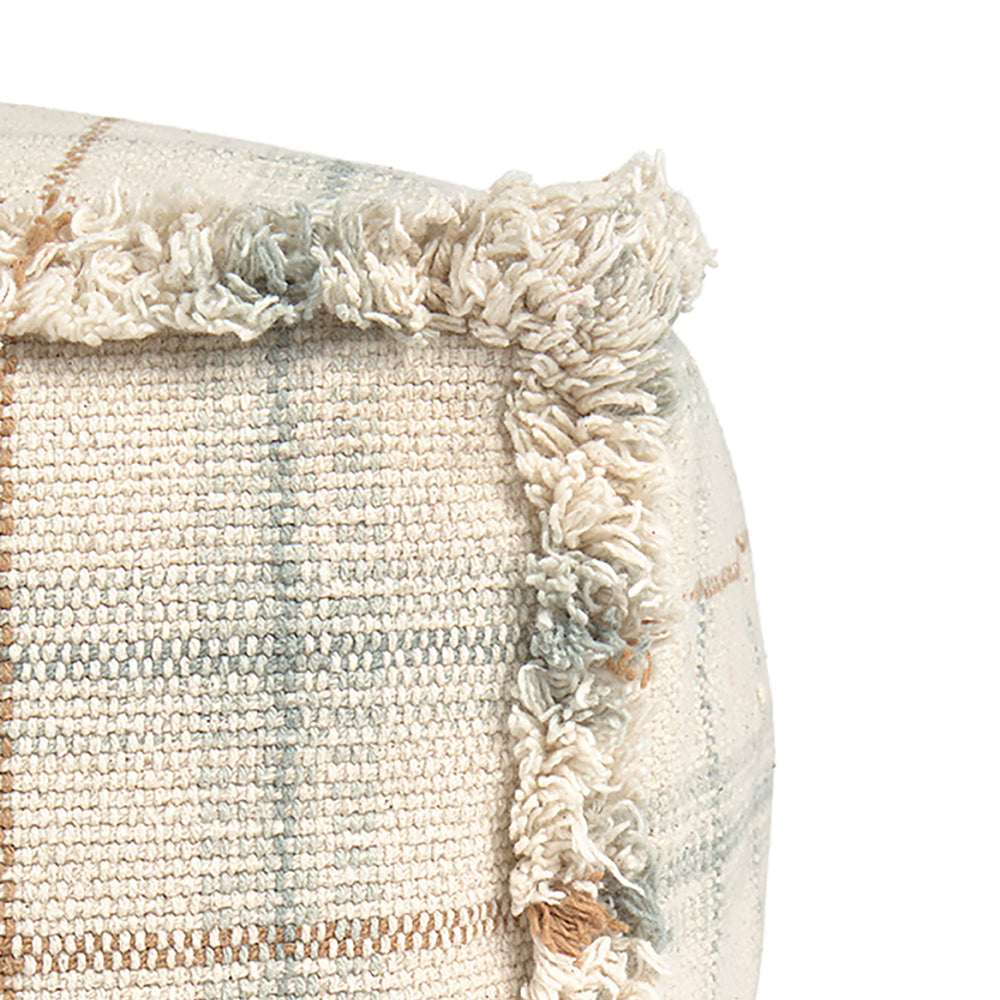 Handloom Tartan Pouf