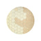 Honeycomb Round Washable Rug  option Golden