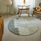 Honeycomb Round Washable Rug