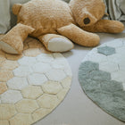 Honeycomb Round Washable Rug