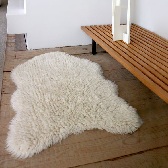 Sheep White Washable Woolly Rug OPEN BOX