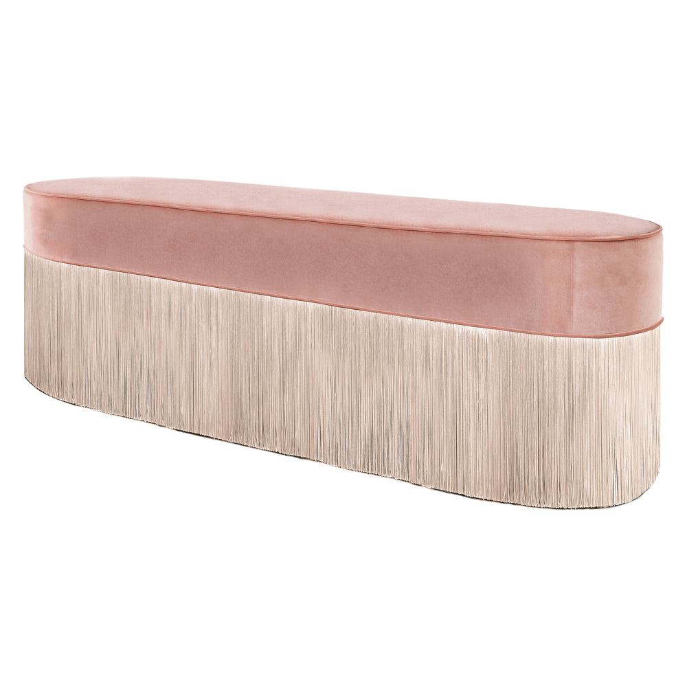 Bicolor Fringe Bench