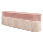 Bicolor Fringe Bench
