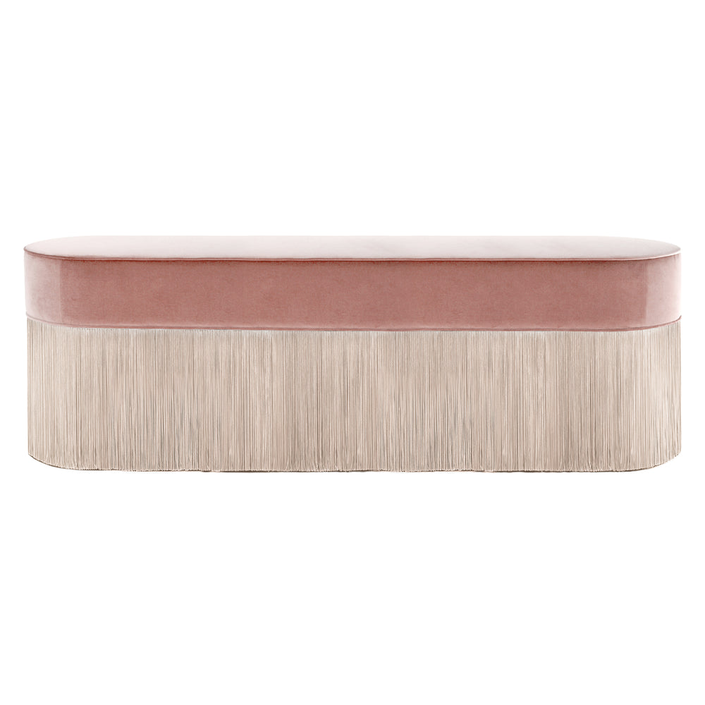Bicolor Fringe Bench