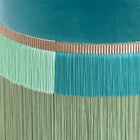 Bicolor Line Fringe Pouf