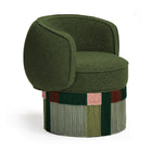 Clunis Pirouette Swivel Fringe Armchair