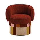 Clunis Pirouette Swivel Fringe Armchair