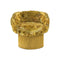 Fur Pirouette Swivel Fringe Armchair  option Yellow