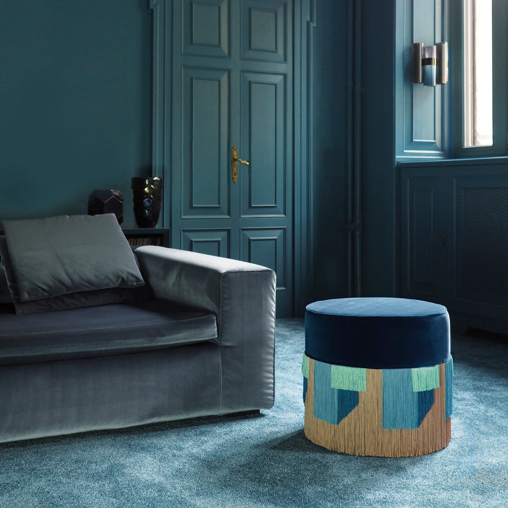 Geo Fringe Pouf