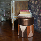 Gleaming Tribe Fringe Pouf