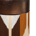 Gleaming Tribe Fringe Pouf