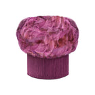 Fur Pirouette Swivel Fringe Armchair