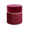 Plain Fringe Pouf  option Bordeaux