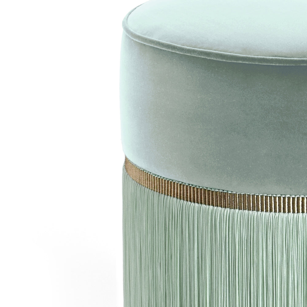 Plain Fringe Pouf