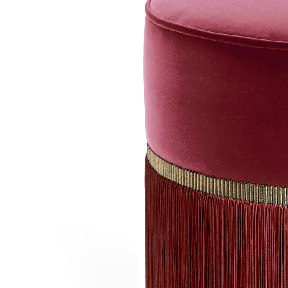 Plain Fringe Pouf
