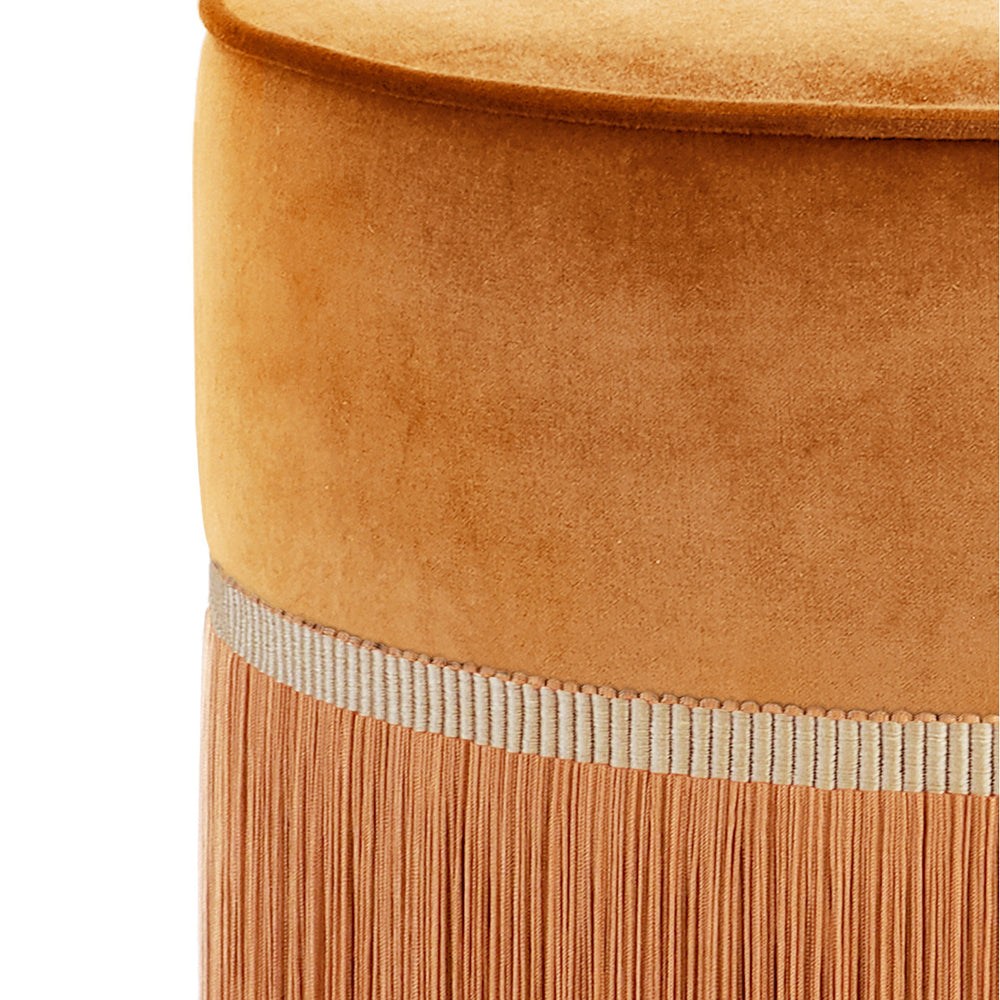 Plain Fringe Pouf