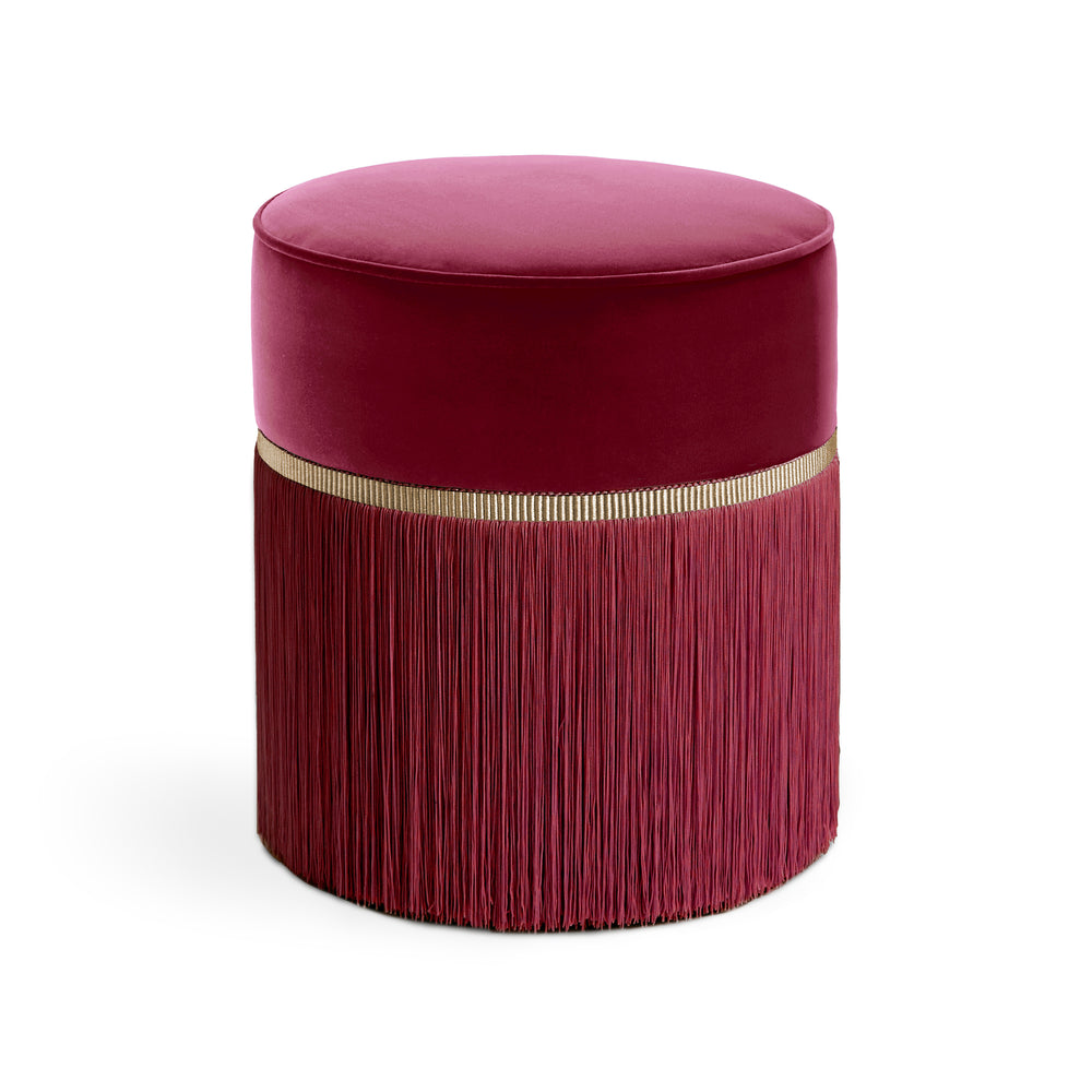 Plain Fringe Pouf
