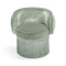 Plain Pirouette Swivel Fringe Armchair  option Mint