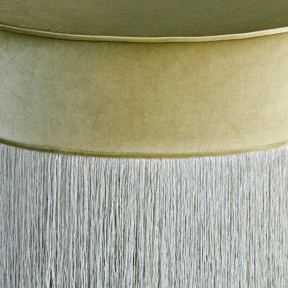 Sparkle Fringe Pouf