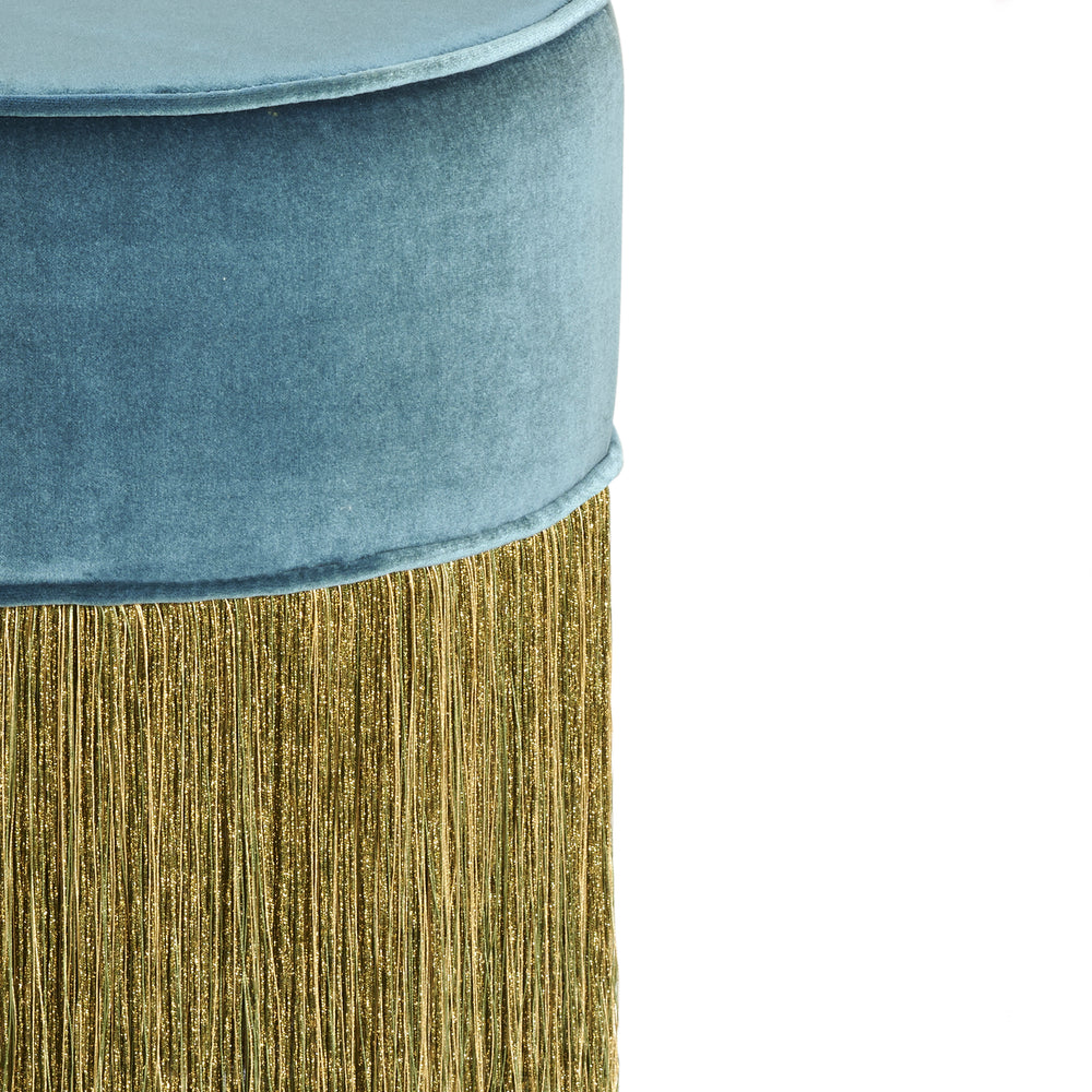 Sparkle Fringe Pouf