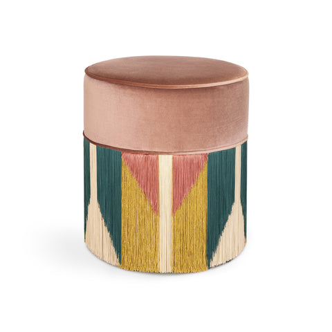 Treasure Tribe Fringe Pouf Large