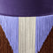 Treasure Tribe Fringe Small Pouf  option Purple