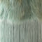 Fur Fringe Ottoman  option Tiffany / Small: 11.8 in diameter