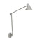 NJP Box Long Wall Sconce  option Light Aluminum Grey
