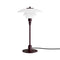 PH 2/1 Table Lamp  option White Glass / Glossy Burgundy